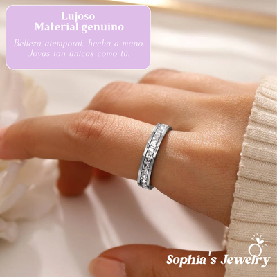 Amelia | Brillante chispa | Anillo de plata