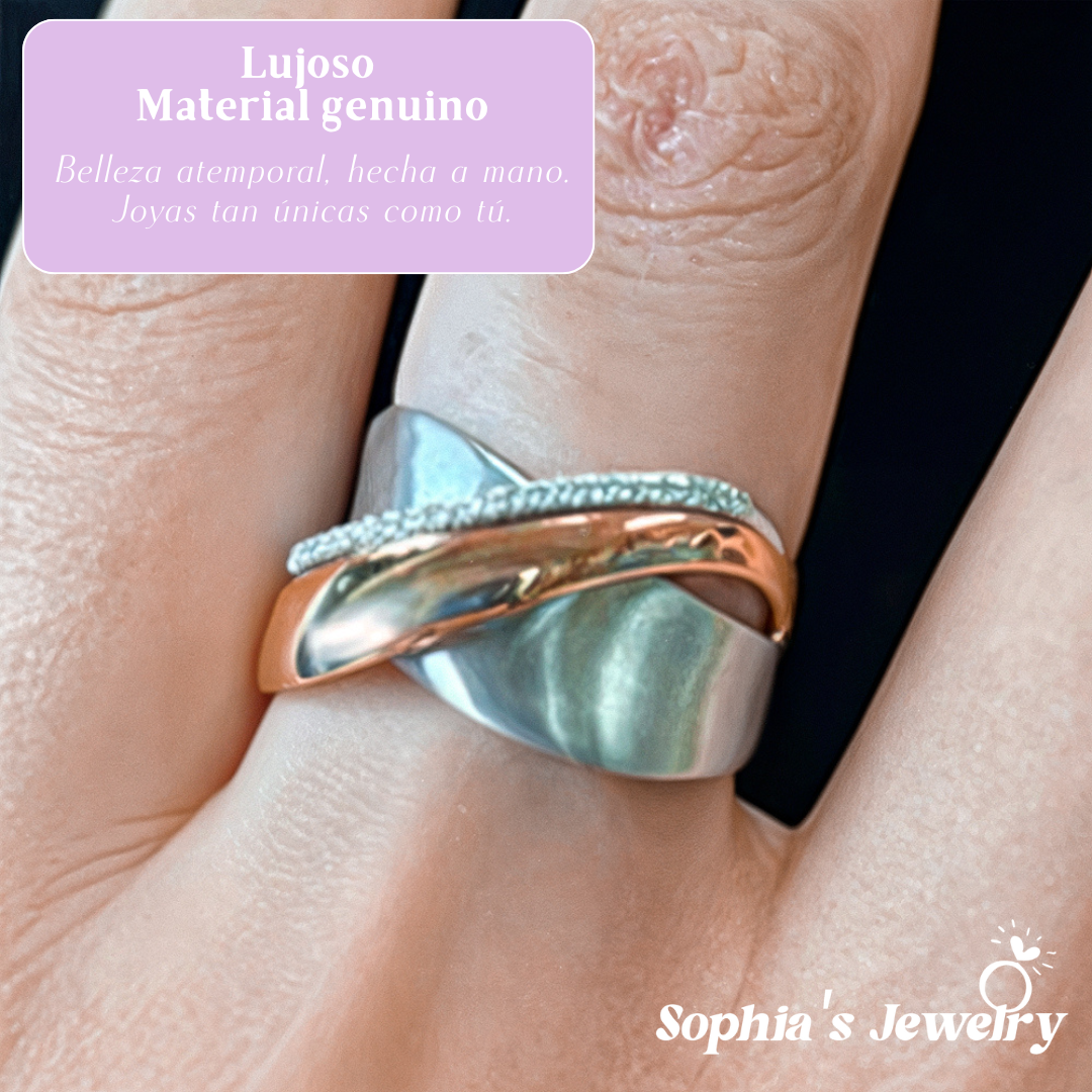 Evelyn | Anillo de plata con circonitas vintage Eternity