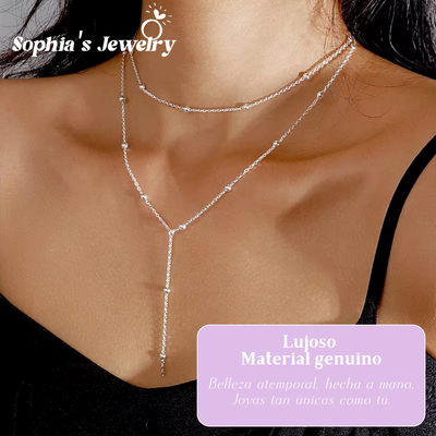 Alina | Resplandor bohemio | Collar de plata