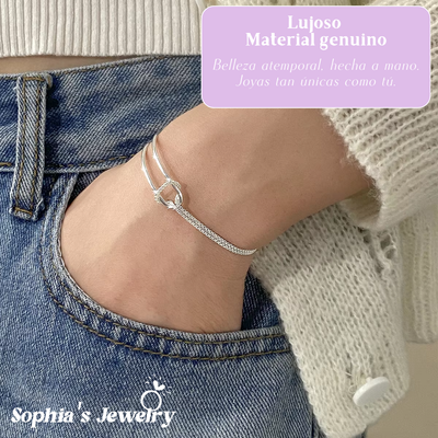 Aurora | Encanto deslumbrante| Pulsera de plata