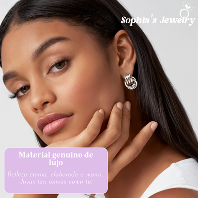 Arielle | Nudo Pulido | Pendientes de Plata