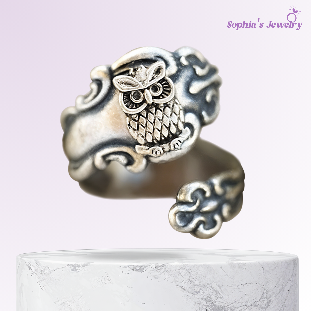 Blair | Búho Crepuscular | Anillo de Plata