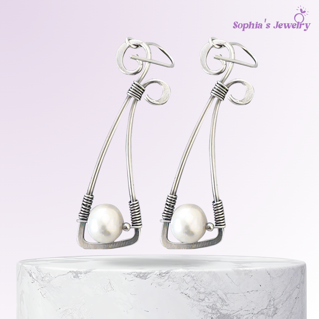 Isla | Perla atemporal | Pendientes de plata