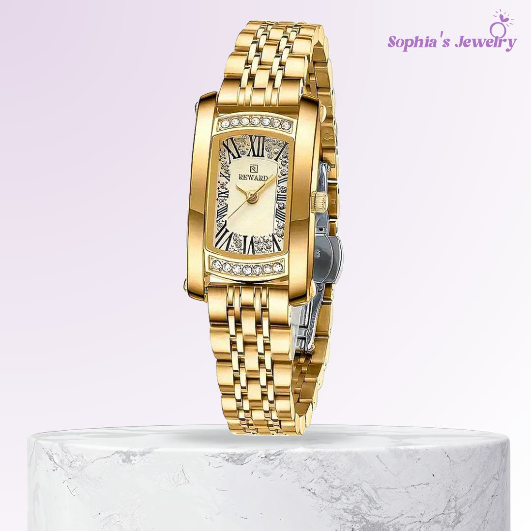 Isabella | Reloj con detalles de cristal brillante