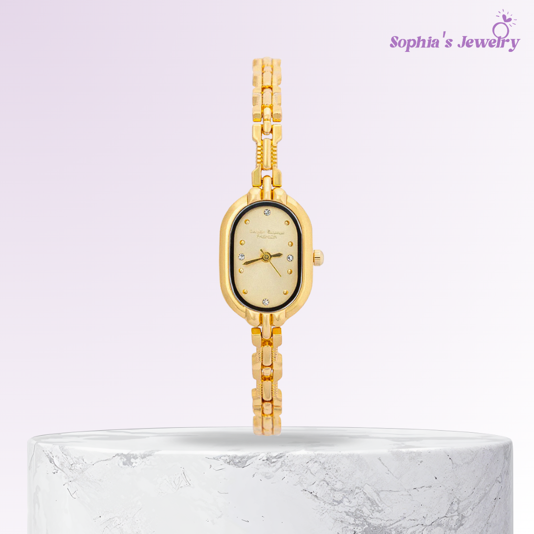Madeline | Reloj clásico dorado para mujer