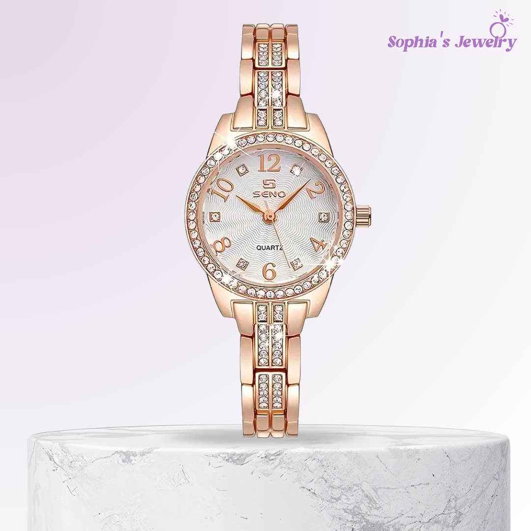 Liora | Reloj de cristal con glamour moderno para mujer