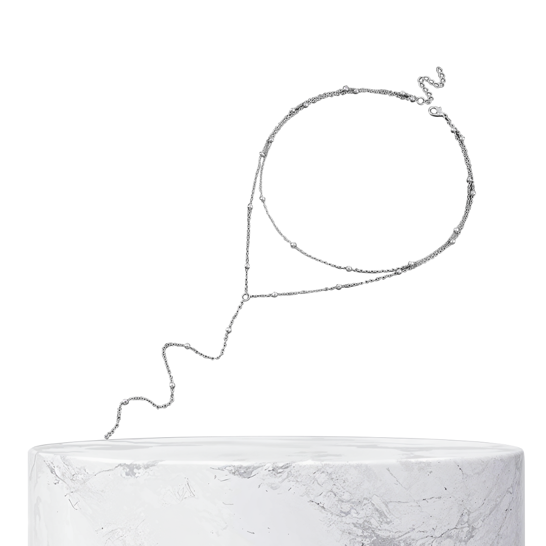 Alina | Resplandor bohemio | Collar de plata