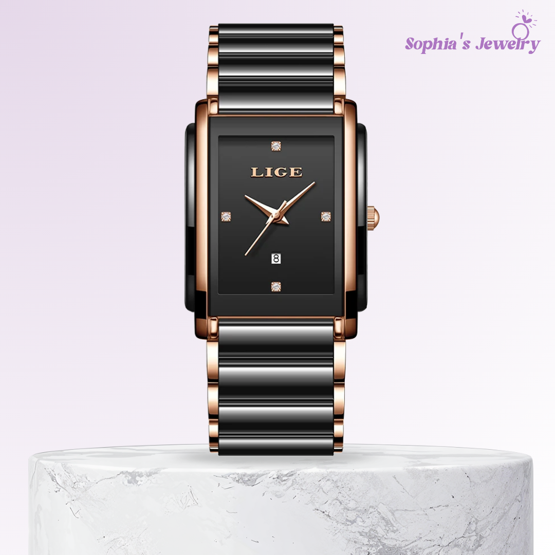 Elodie | Reloj minimalista cuadrado para mujer
