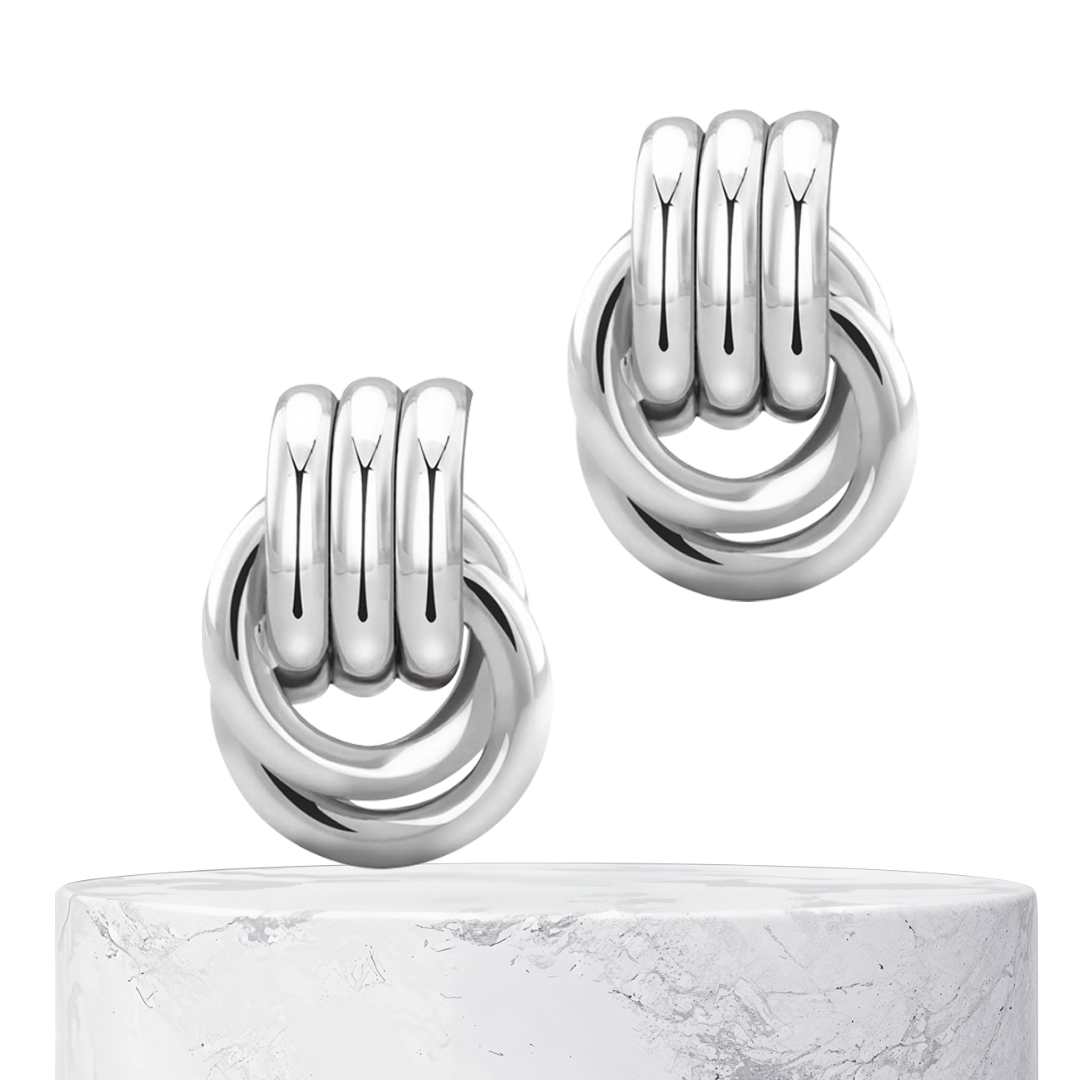 Arielle | Nudo Pulido | Pendientes de Plata