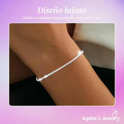 Aliana | Estrella Fénix Brillante | Pulsera de Plata
