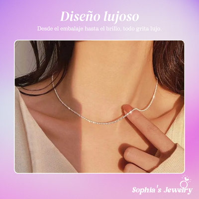 Georgia | Brillo atemporal | collar de plata