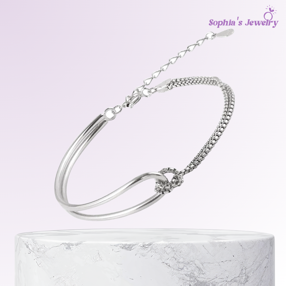 Aurora | Encanto deslumbrante| Pulsera de plata