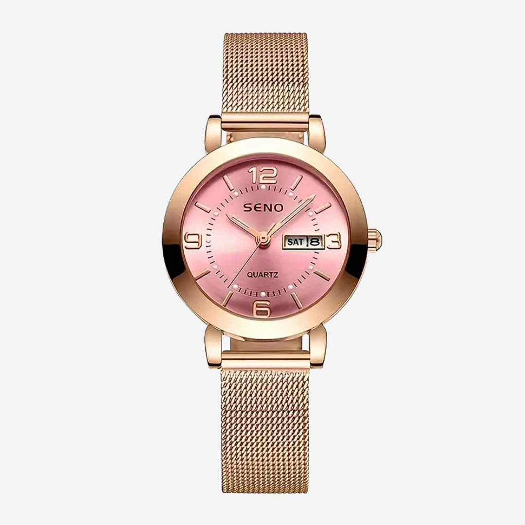 Valeria | Reloj para mujer con correa de malla atemporal