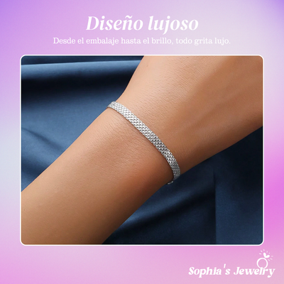 Avery | Malla de plata esterlina | Pulsera de plata
