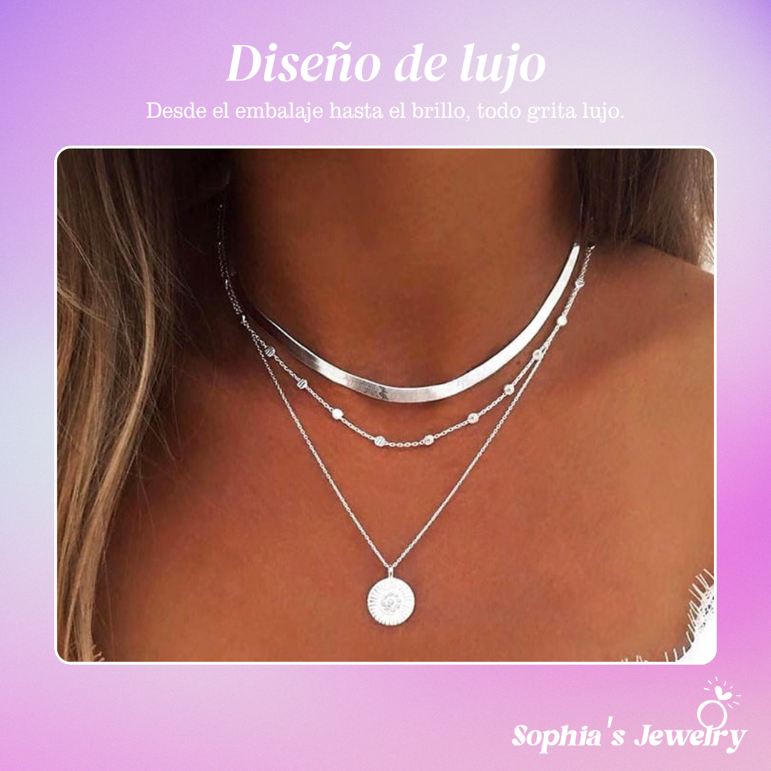 Iris | Brillo Lustroso | Collar de Plata