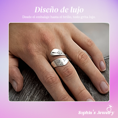 Agnes | Diente de león tallado | Anillo de plata