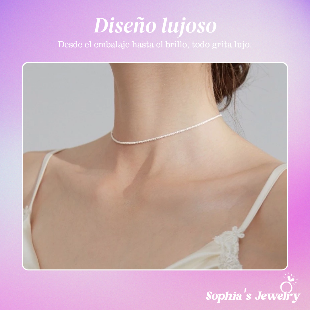 Evelina | Perla Radiante | Collar de Plata