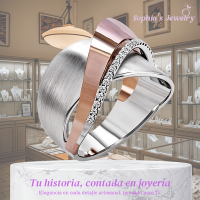 Evelyn | Anillo de plata con circonitas vintage Eternity