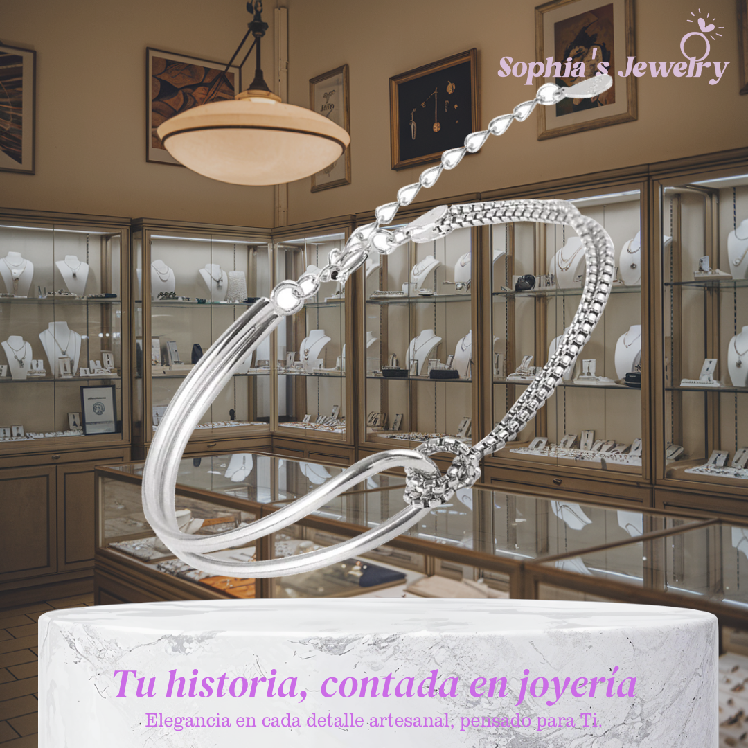 Aurora | Encanto deslumbrante| Pulsera de plata