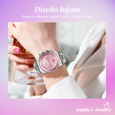 Aurora | Elegante reloj cronógrafo para mujer