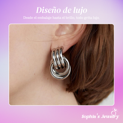 Arielle | Nudo Pulido | Pendientes de Plata