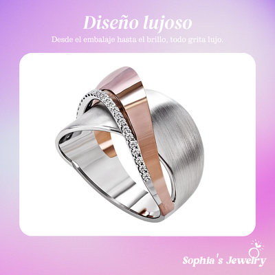 Evelyn | Anillo de plata con circonitas vintage Eternity