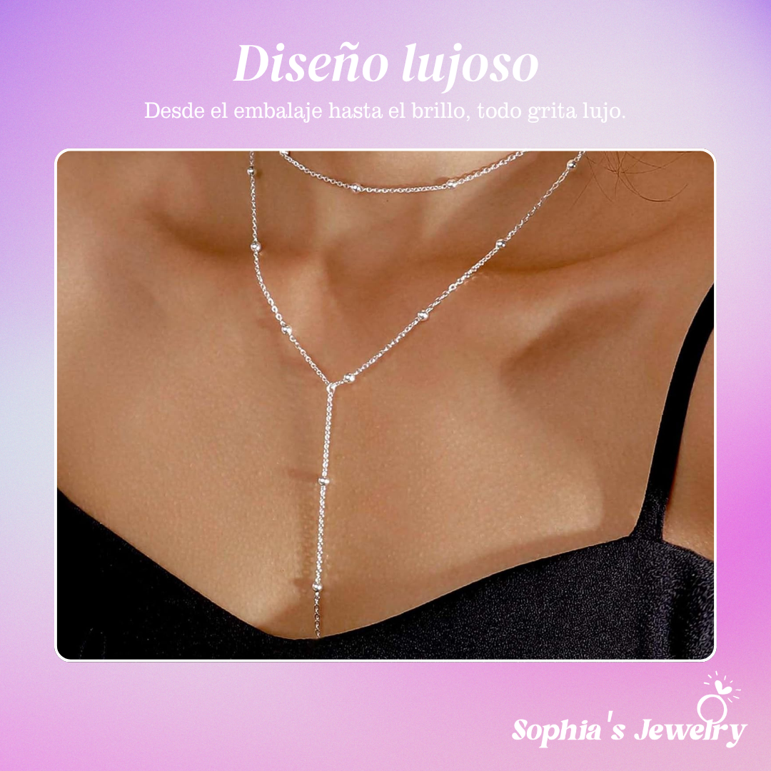 Alina | Resplandor bohemio | Collar de plata