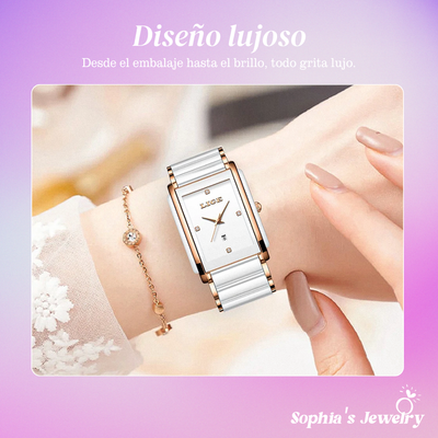 Elodie | Reloj minimalista cuadrado para mujer