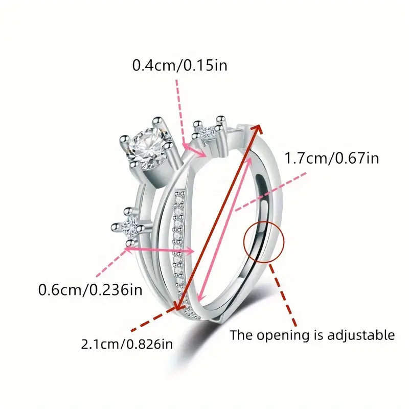 Celeste | Elegancia Estelar | Anillo de Plata