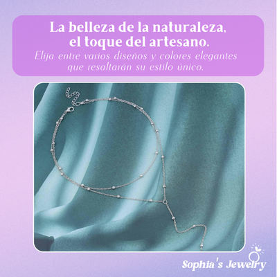 Alina | Resplandor bohemio | Collar de plata