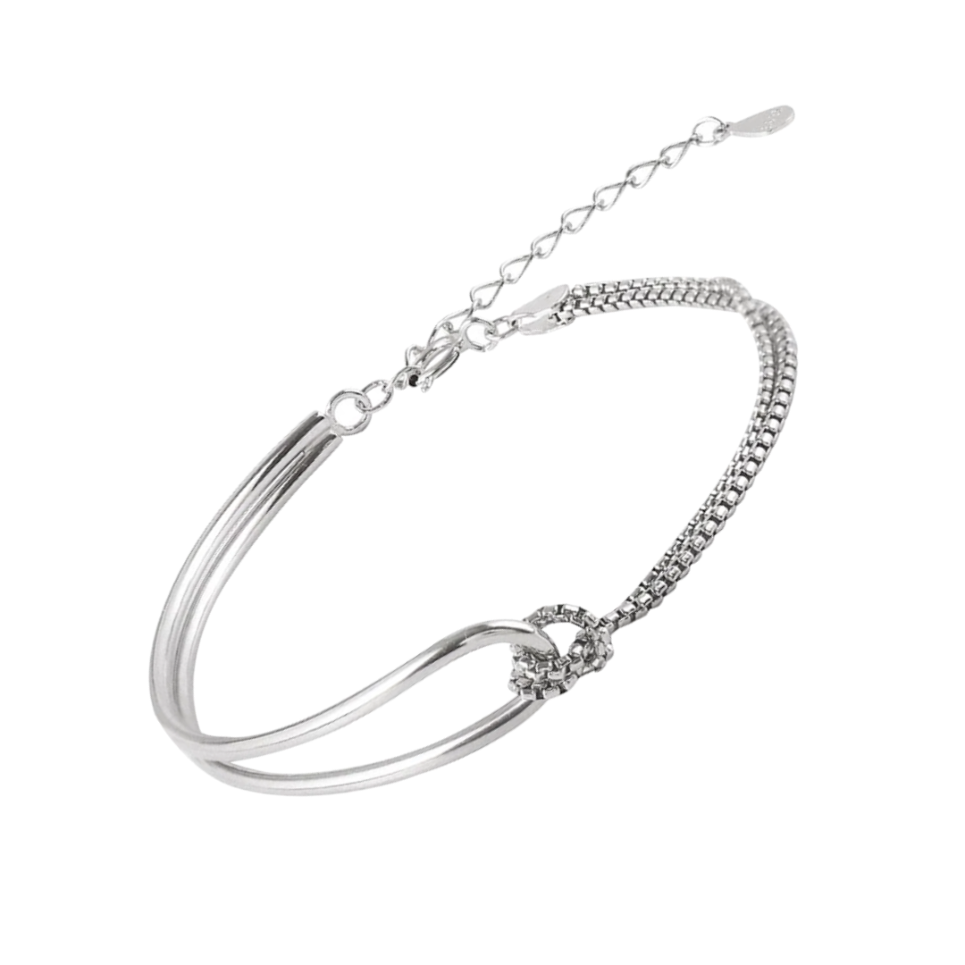 Aurora | Encanto deslumbrante| Pulsera de plata