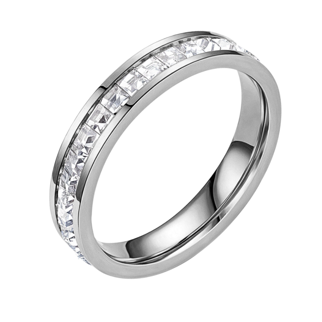 Amelia | Brillante chispa | Anillo de plata