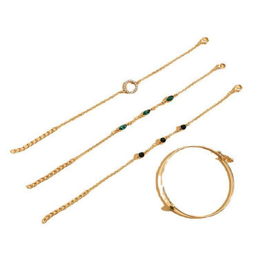 Conjunto de pulseras de hojas de éter