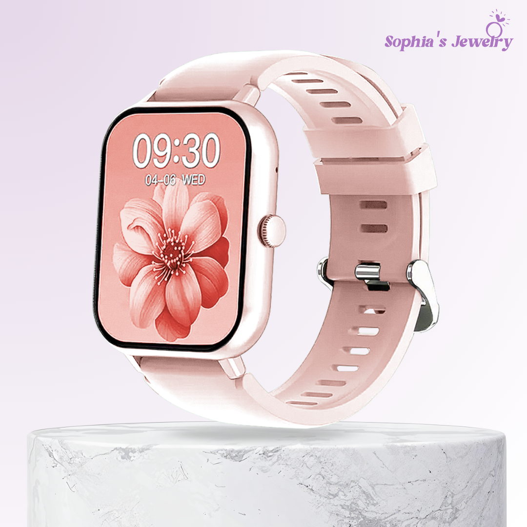 Serena | Reloj inteligente con pantalla táctil completa y seguimiento de actividad física