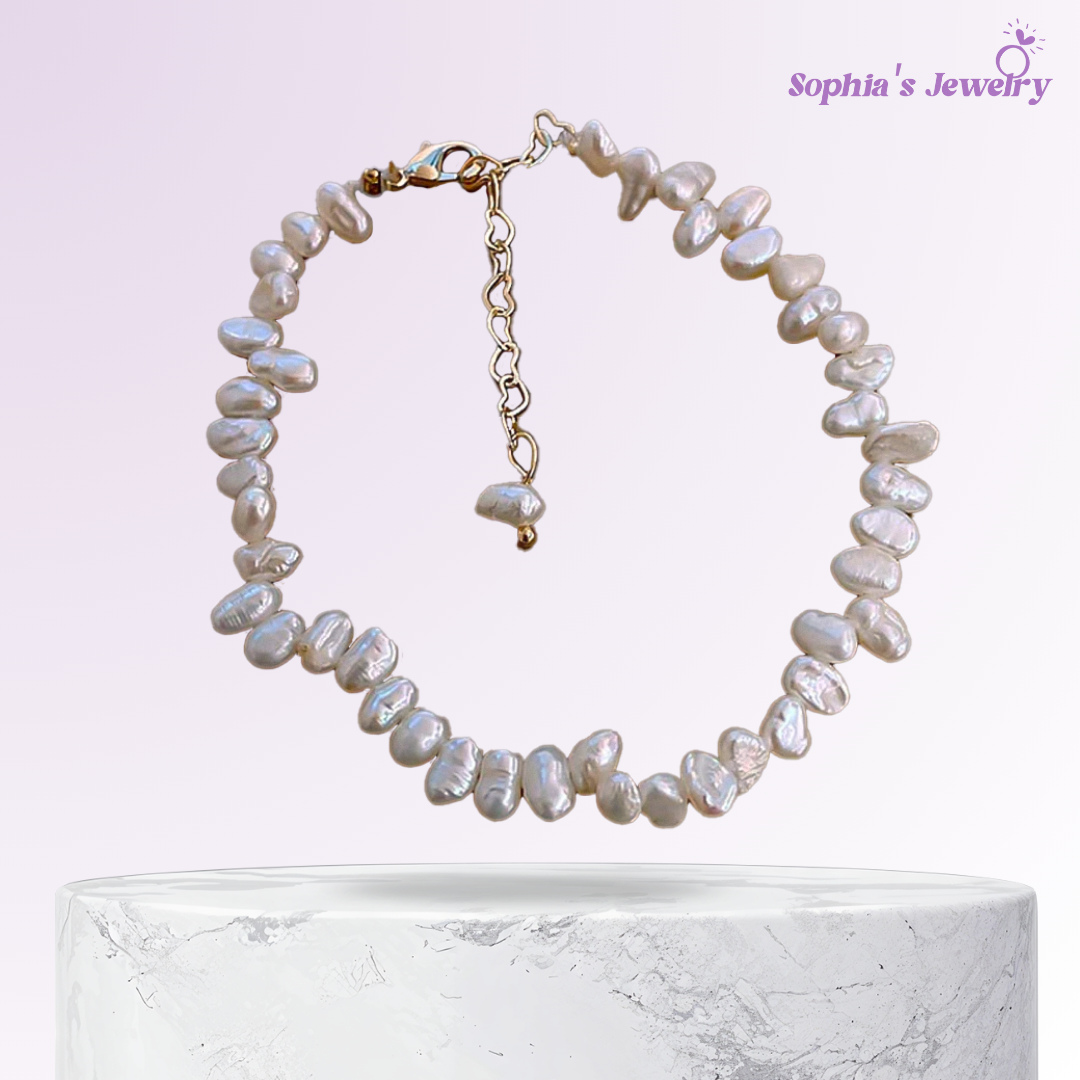 Lara | Susurro de Perla | Pulsera de Plata