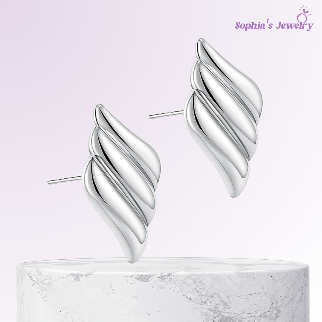 Klara | Giro Brillante | Pendientes de Plata