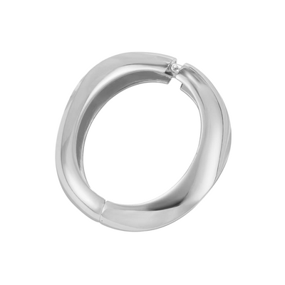 Carrine | Brazalete esculpido y llamativo con un toque de estilo | Pulsera de plata