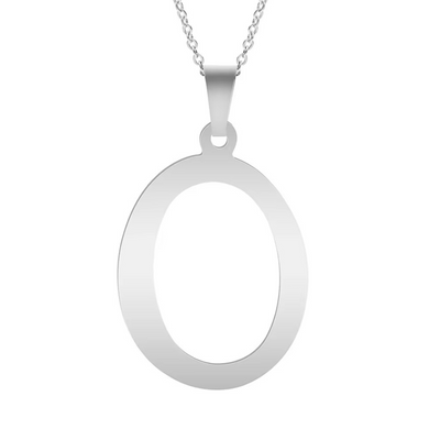 Nova | Collar plateado con letra personalizada y brillo único