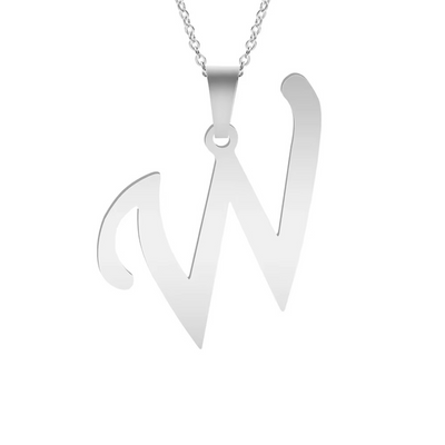 Nova | Collar plateado con letra personalizada y brillo único