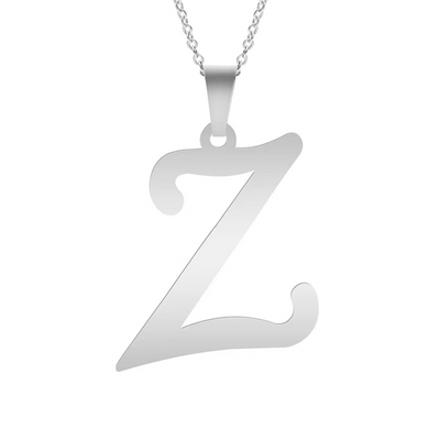 Nova | Collar plateado con letra personalizada y brillo único