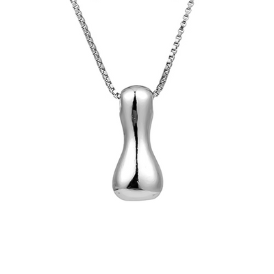 Seraphina | Letras burbujeantes | Collar de plata