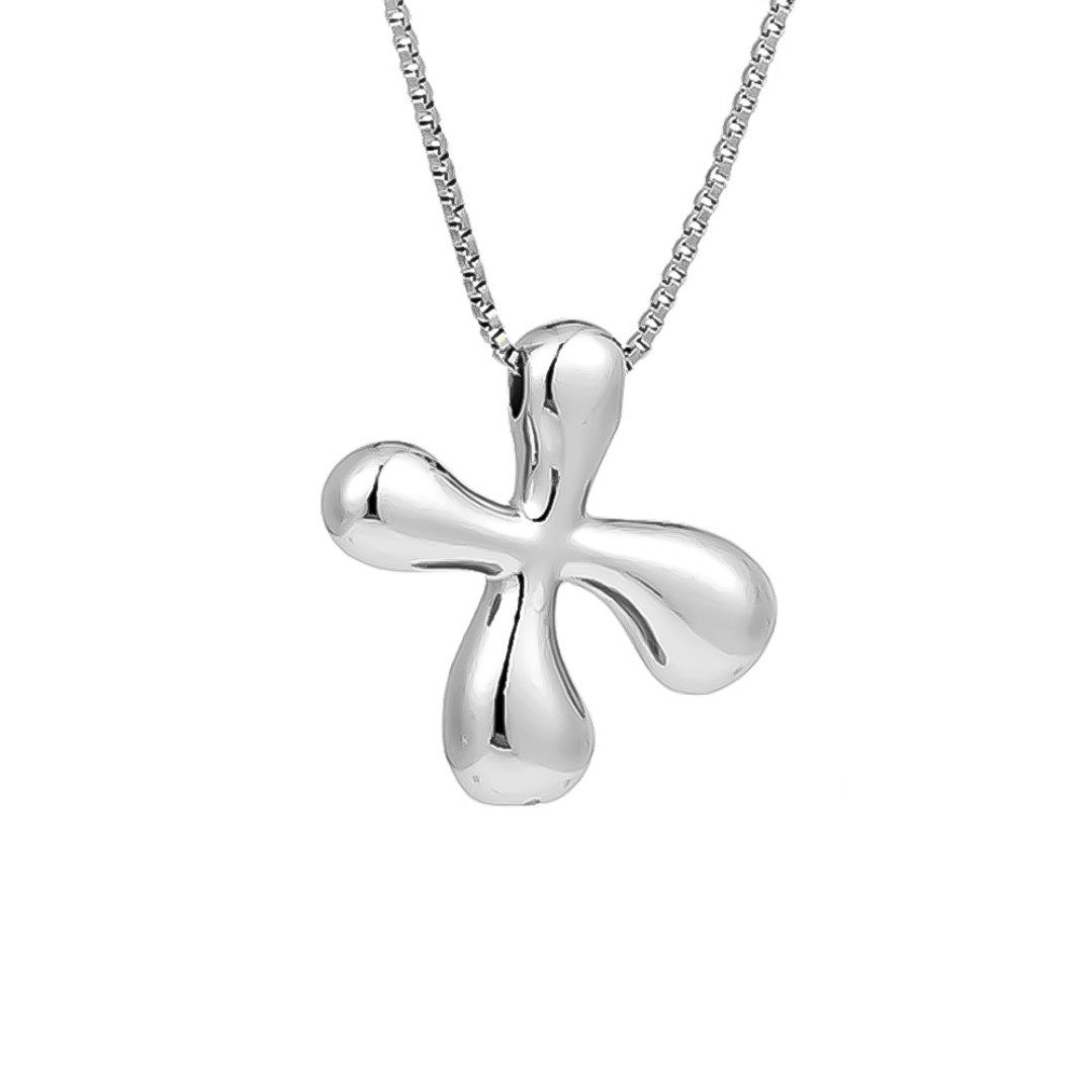 Seraphina | Letras burbujeantes | Collar de plata