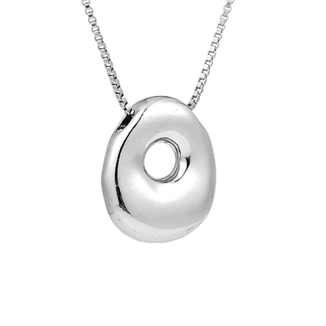 Seraphina | Letras burbujeantes | Collar de plata