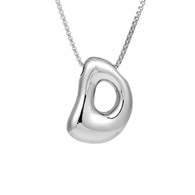 Seraphina | Letras burbujeantes | Collar de plata