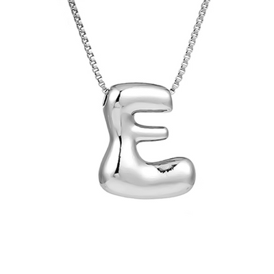 Seraphina | Letras burbujeantes | Collar de plata