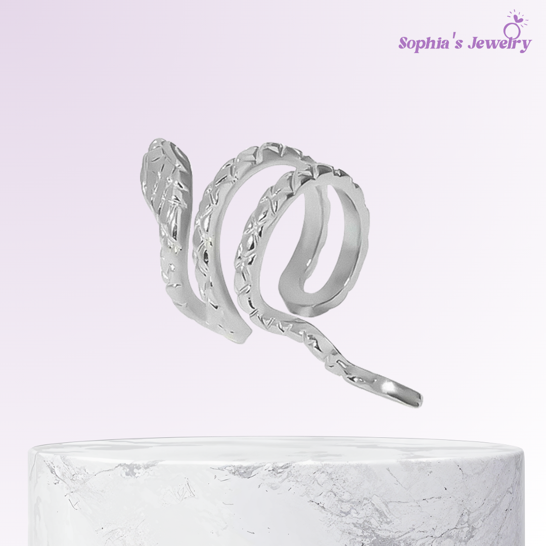 Sienna | Brillo de serpiente | Aretes de plata