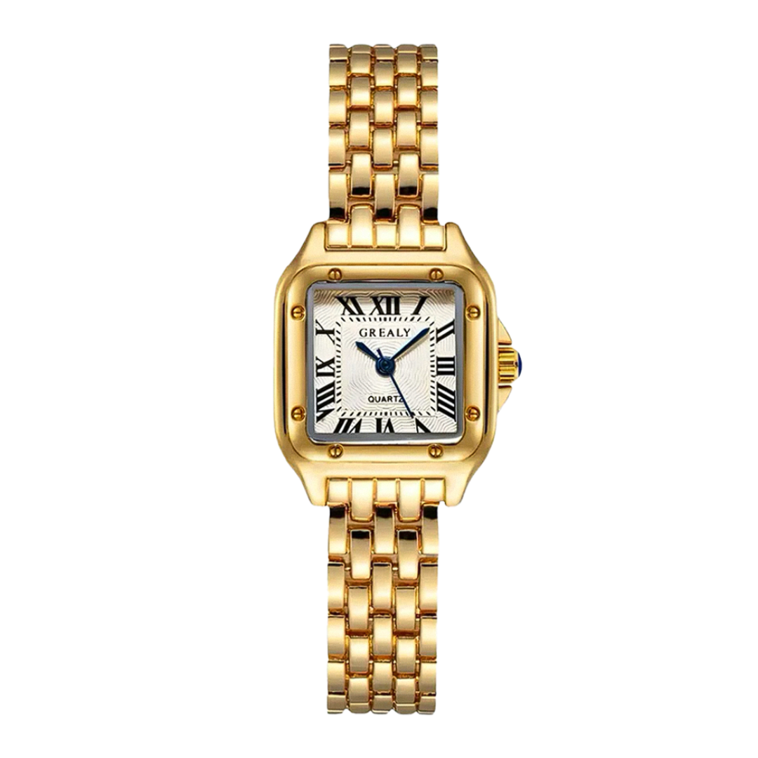 Lizelle | Reloj de cuarzo dorado para mujer