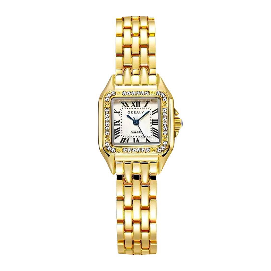 Lizelle | Reloj de cuarzo dorado para mujer
