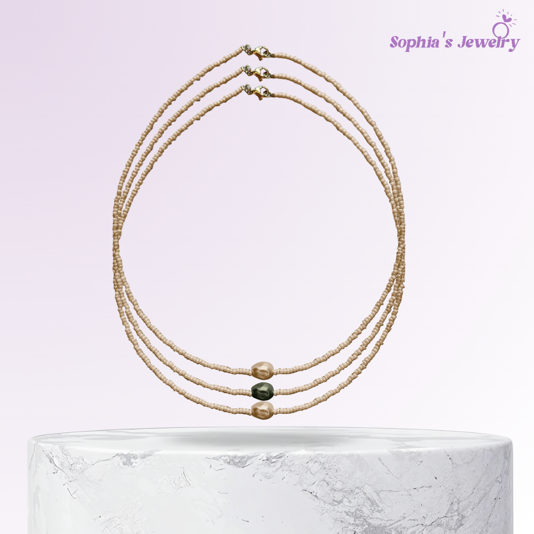 Maya | Susurro del Océano | Collar de Perlas Naturales