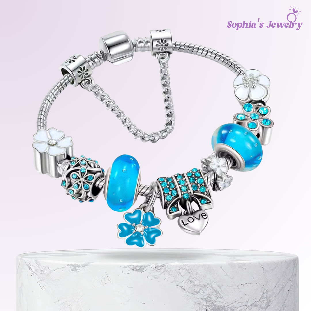 Elara | Jardín Crepuscular | Pulsera de Plata